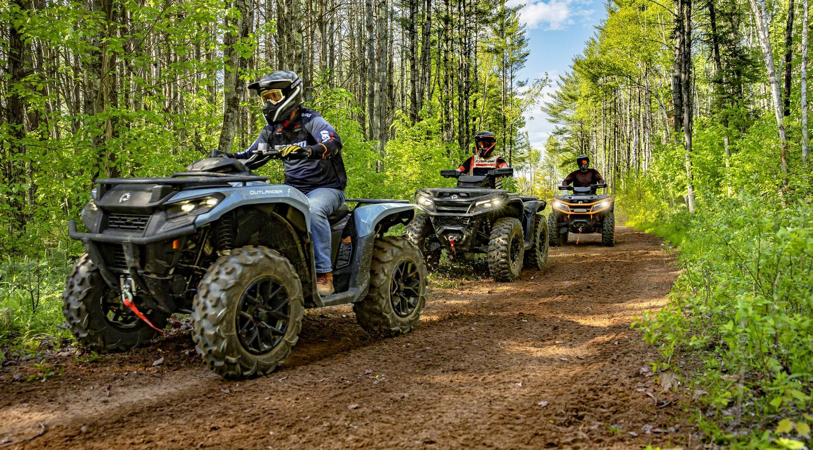Expédition guidée en VTT sur un sentier de la Haute-Mauricie